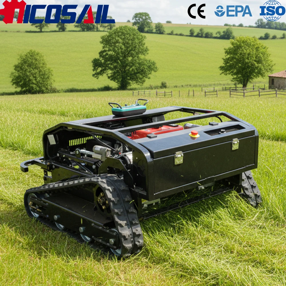

Custom 800mm RC Lawn Cutter Euro 5 CE Remote Mower for Slope Vineyard and Garden Maintenance