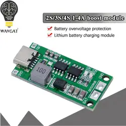 2S 3S 4S Type-C To 8.4V 12.6V 16.8V Step-Up Boost LiPo Polymer Li-Ion Charger 7.4V 11.1V 14.8V 18650 Lithium Battery