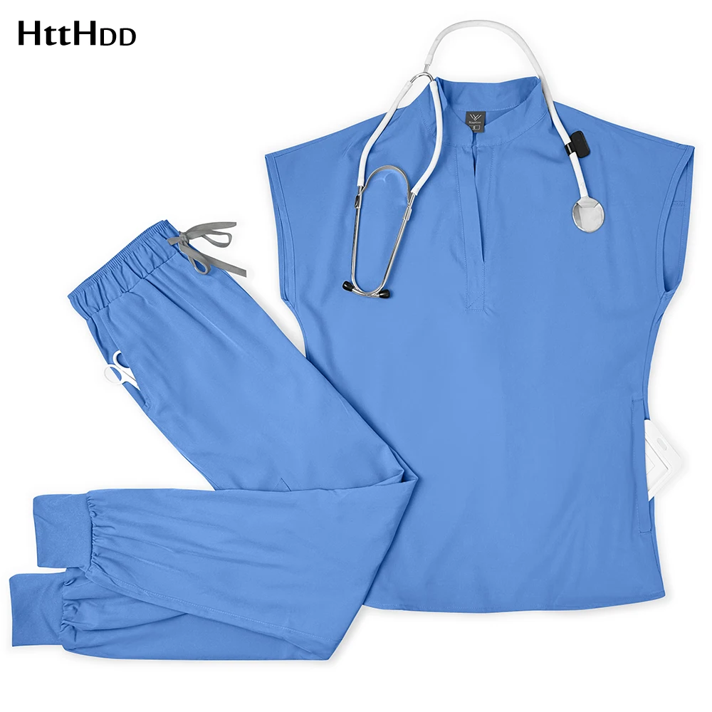 Uniforme d'infirmière de clinique dentaire, ensemble de gommage de médecin, uniforme de Jogging multicolore, accessoires d'hôpital, uniforme chirurgical, costume pour femmes