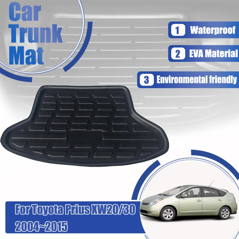 

For Toyota Prius XW20 XW30 20 30 2004~2015 Car Rear Trunk Mats Waterproof Pads Storage EVA Boot Covers Auto Interior Accessories