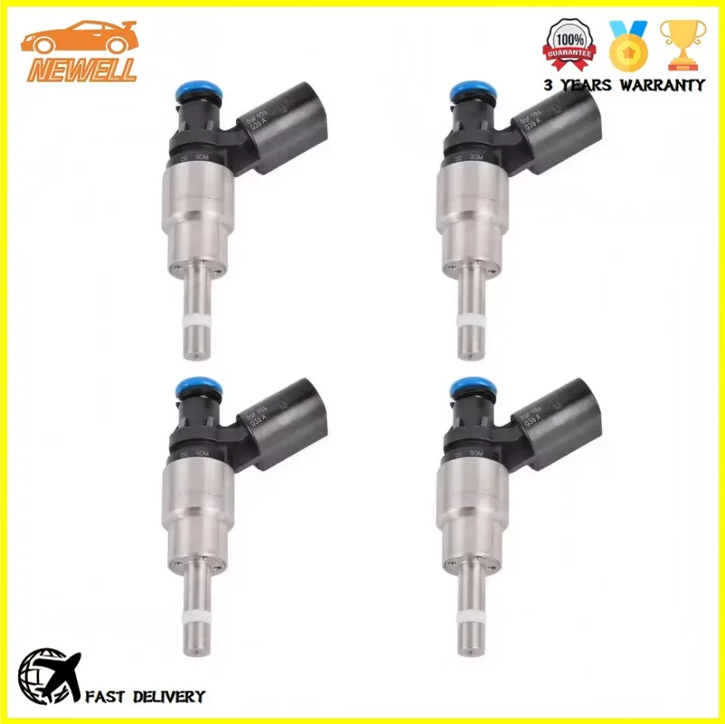 

4pcs 06F906036A 0261500020 Fuel Injector For Audi A3 A4 B7 A6 C6 TT 2004-2012 VW Eos Golf V GTI Passat Jetta 2.0T 2004-2015 TFSI
