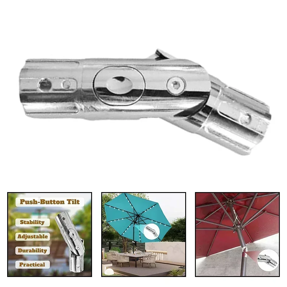 For Patio Umbrellas Umbrella Tilt Adjuster Metal Material Silvery Color Stability And Durability Fits Perfectly