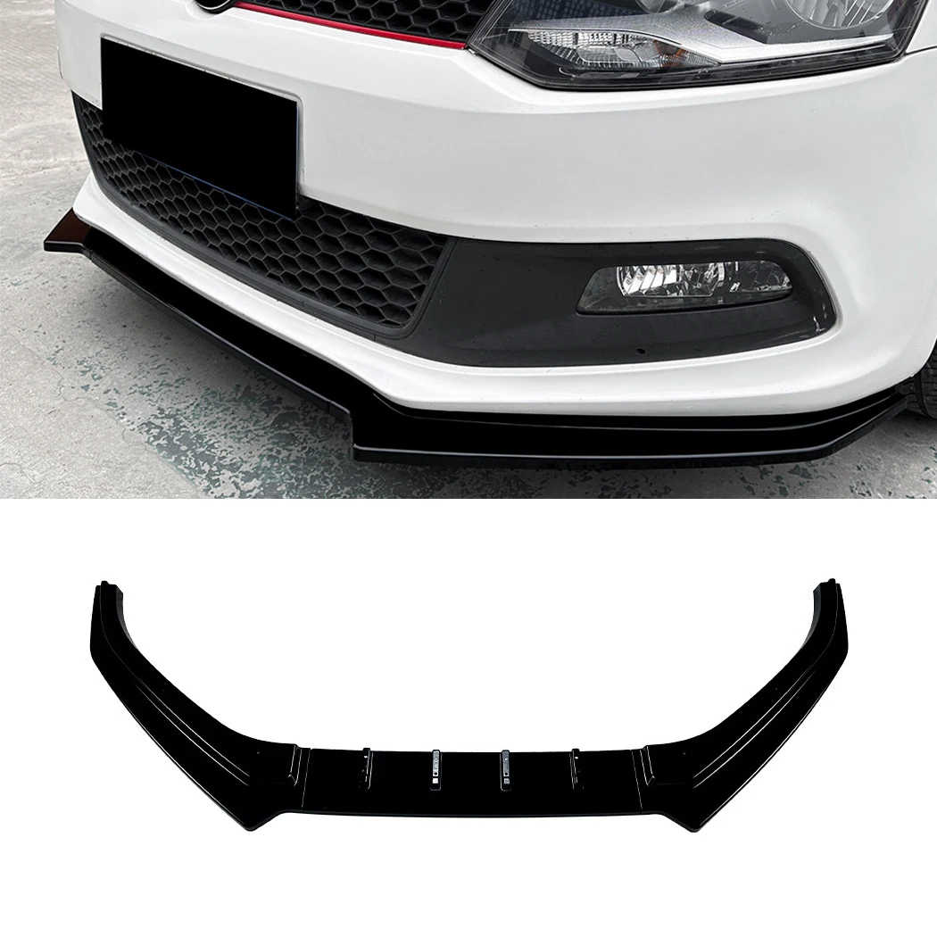 

Front Bumper Lip Spoiler Splitter Diffuser For Volkswagen Polo MK5 6R GTI 2010 2011 2012 2013 2014 ABS Body Kits Tuning