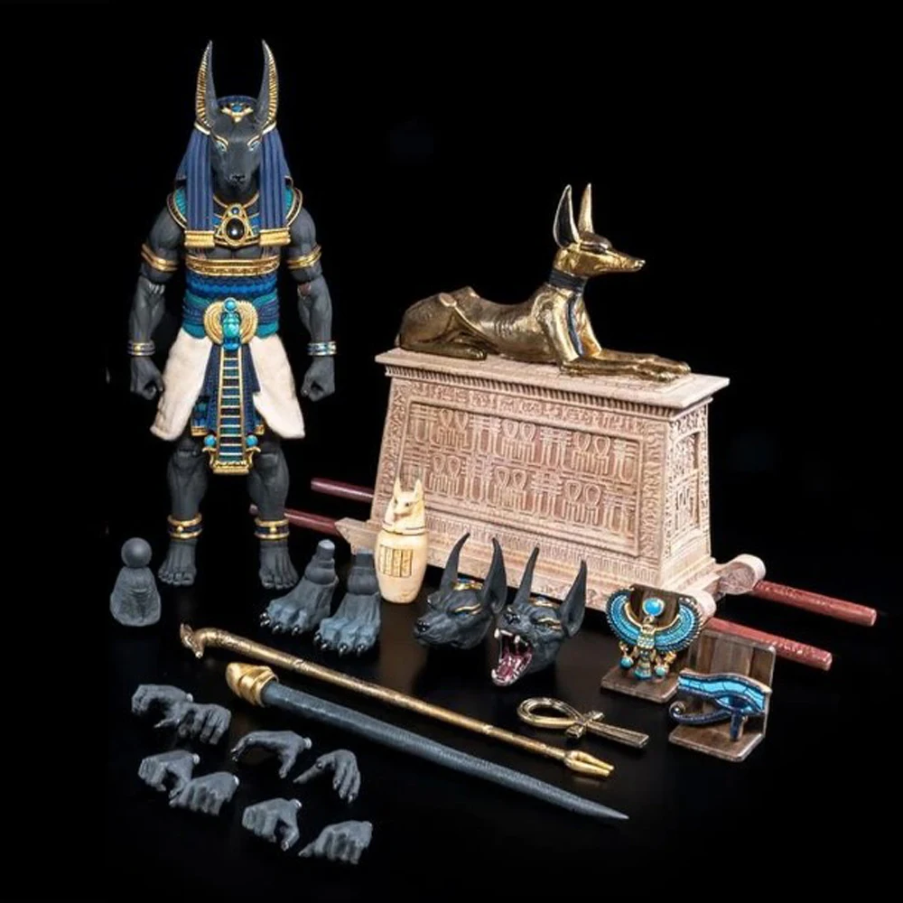 

Фигурка Four Horsemen Toy Design Anubis, черно-синяя версия, 7-дюймовая, люкс-модель