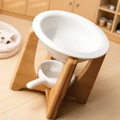 

1Set Tealight Essential Oil Burner Bamboo Ceramic Wax Melt Warmer Holder Aromatherapy Diffuser for Bedroom Spa Hotel