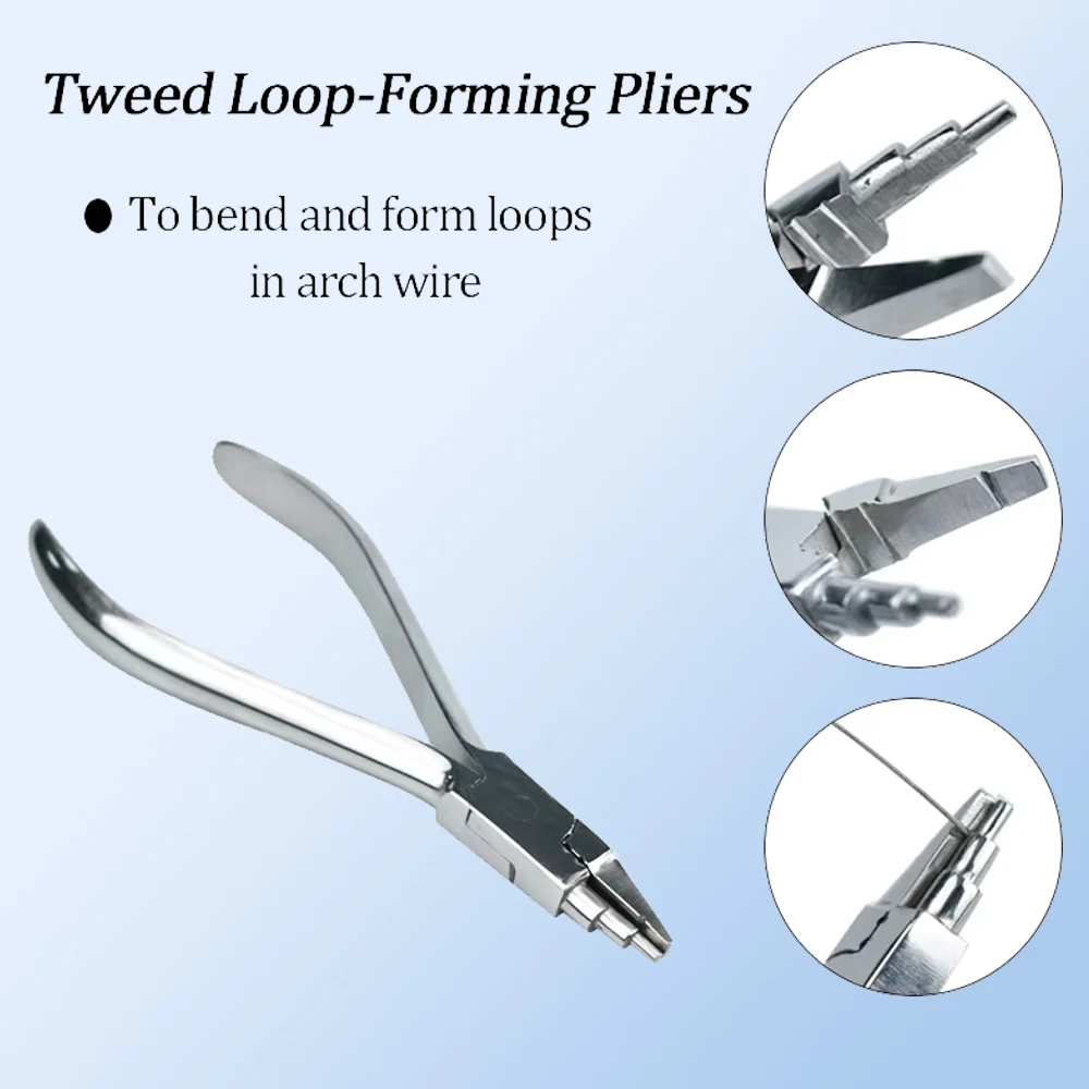 

Твидовые плоскогубцы из нержавеющей стали Omega Loop, прочный инструмент для формирования ортодонтической проволоки для стоматологической лаборатории и клинического использования