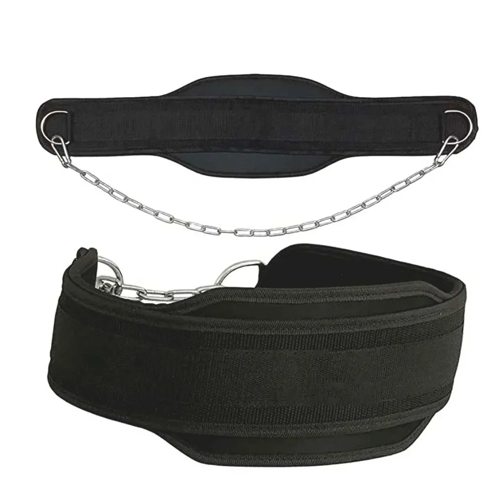 

Heavy Duty Weight Lifting Belt with Chain, Dipping Belt, Pull Up, Chin Up, Kettlebell, Barbell, Fitness, Bodybuilding Gym, Thick