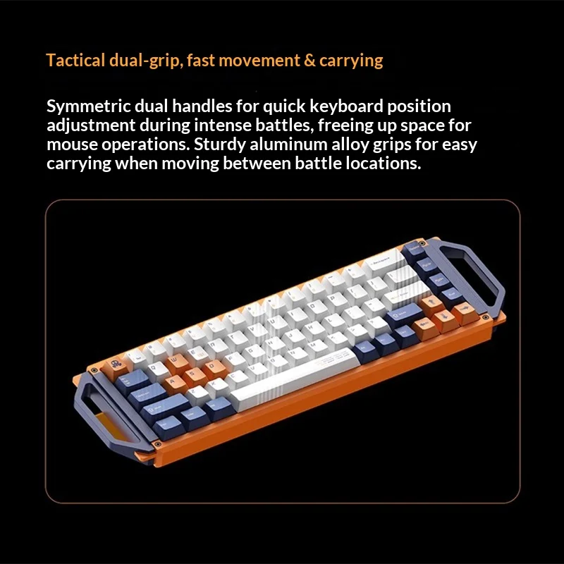 Angry Miao Mecha 65 Mechanical Keyboard Tri-Mode Wireless Bluetooth Game Keyboard Custom Hifi Audio Game Office Pc Accessories