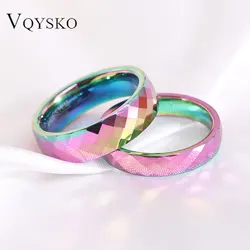 4/6MM Classic Stainless Ring Fashion Stainless Steel Ring Colorful Knuckle Rings Wedding Ring For Women Jewelry Engagement Gift