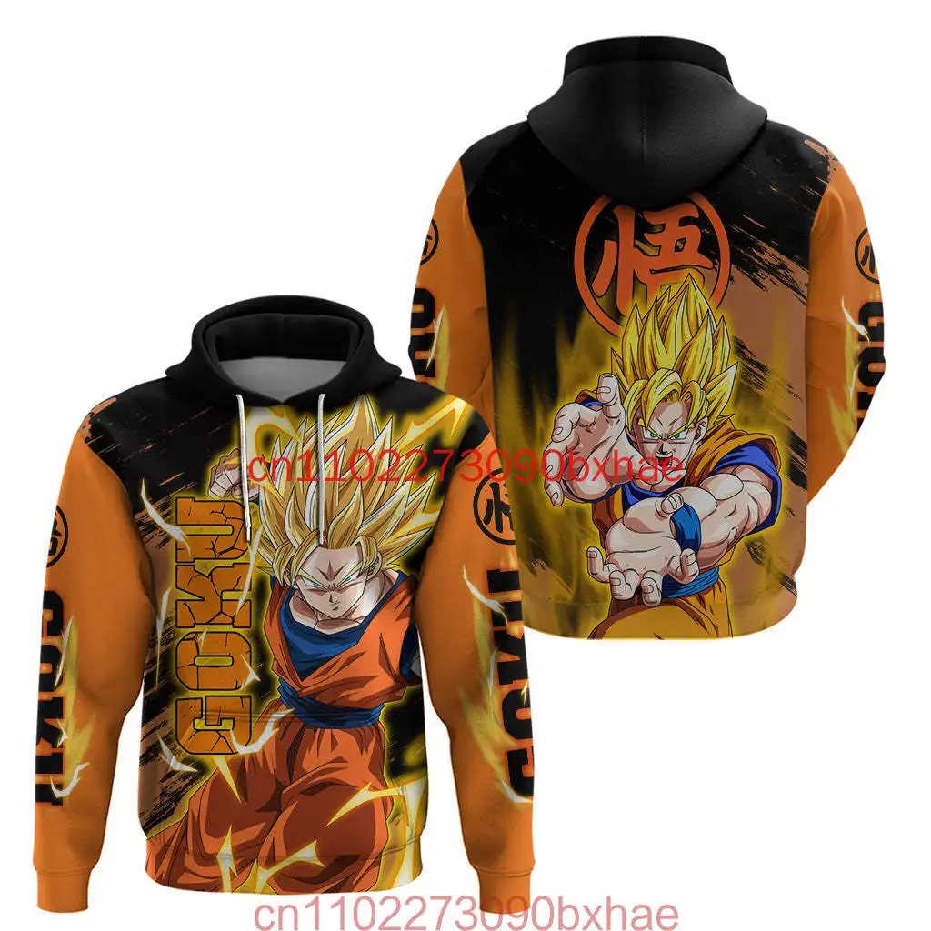 

2025 New Dragon Ball Hoodie Cartoon Japan Style Anime Sweatshirt Fashion Men's And Women's Children Halloween Jackets Coat