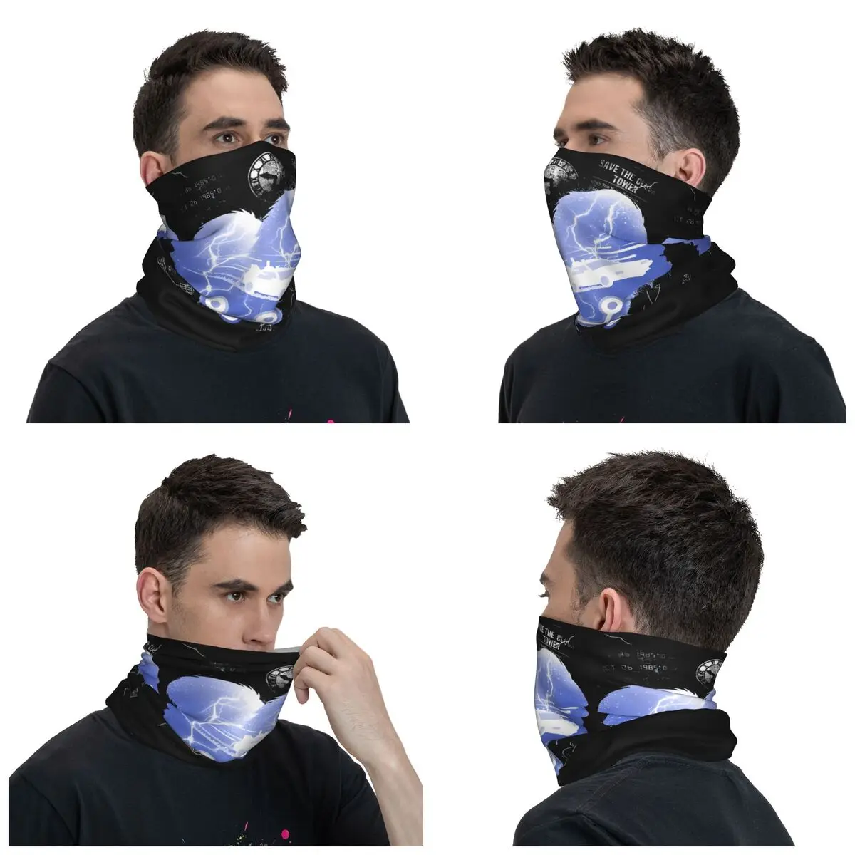 Who Needs Roads Back To The Future Bandana Neck Gaiter Printed Mask Scarf Multifunctional Cycling Scarf Hiking for Men Women