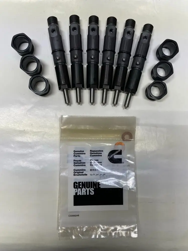 

370HP Marine Injectors And Sealing Washers For Cummins 12V Valve 5.9 NO CORE