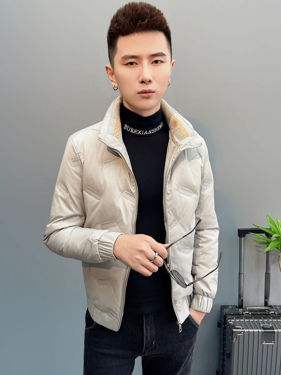 

Men's Lightweight Warmth Du down Jaet 2023 Faionable ort Sle Youthful ular Korean Sle Waterproof Coat