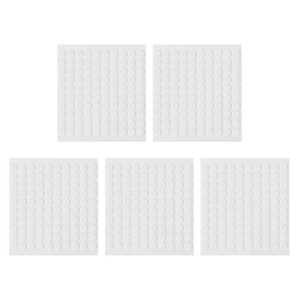 

500 Pcs Round Double Sided Adhesive Tape Stickers Clear Putty Acrylic Removable Sticky Circular Glue glue