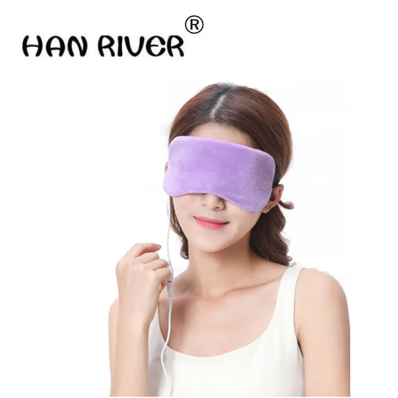 HANRIVER Pure silk steam eye mask alleviates eye fatigue. Usb hot compress reduces eye heat
