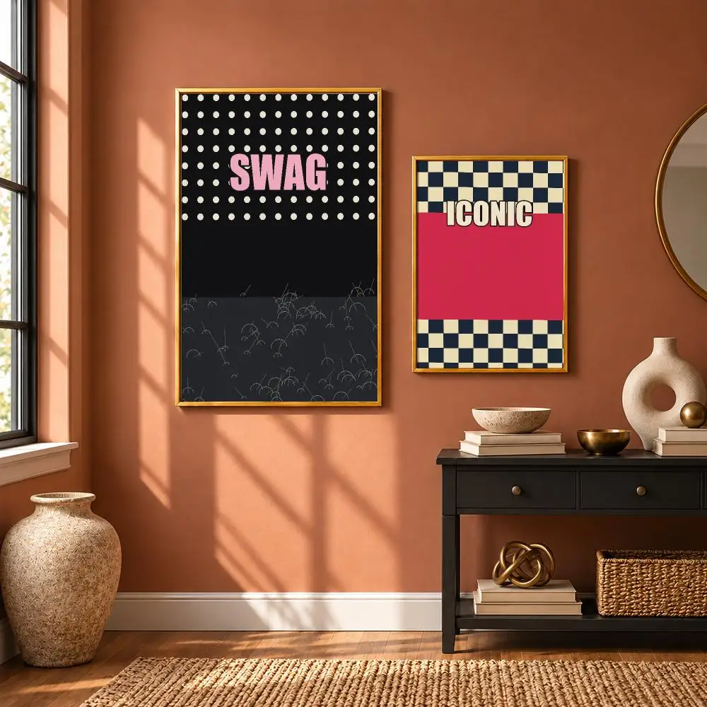 Swag Typography Urban Style Poster Art Wall Stickers & Self-Adhesive Decals for Home, Bedroom & Living Room