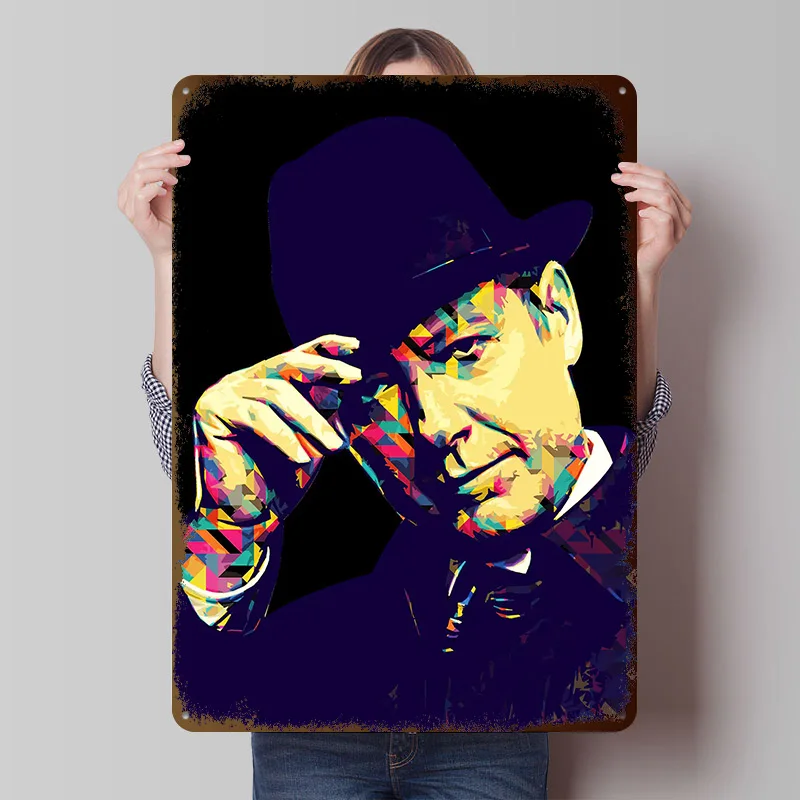 Raymond Reddington Tinplate Posters Customizable Wall Art Retro Vintage Metal Signs for Home Room Mancave Decoration Gaming Cozy