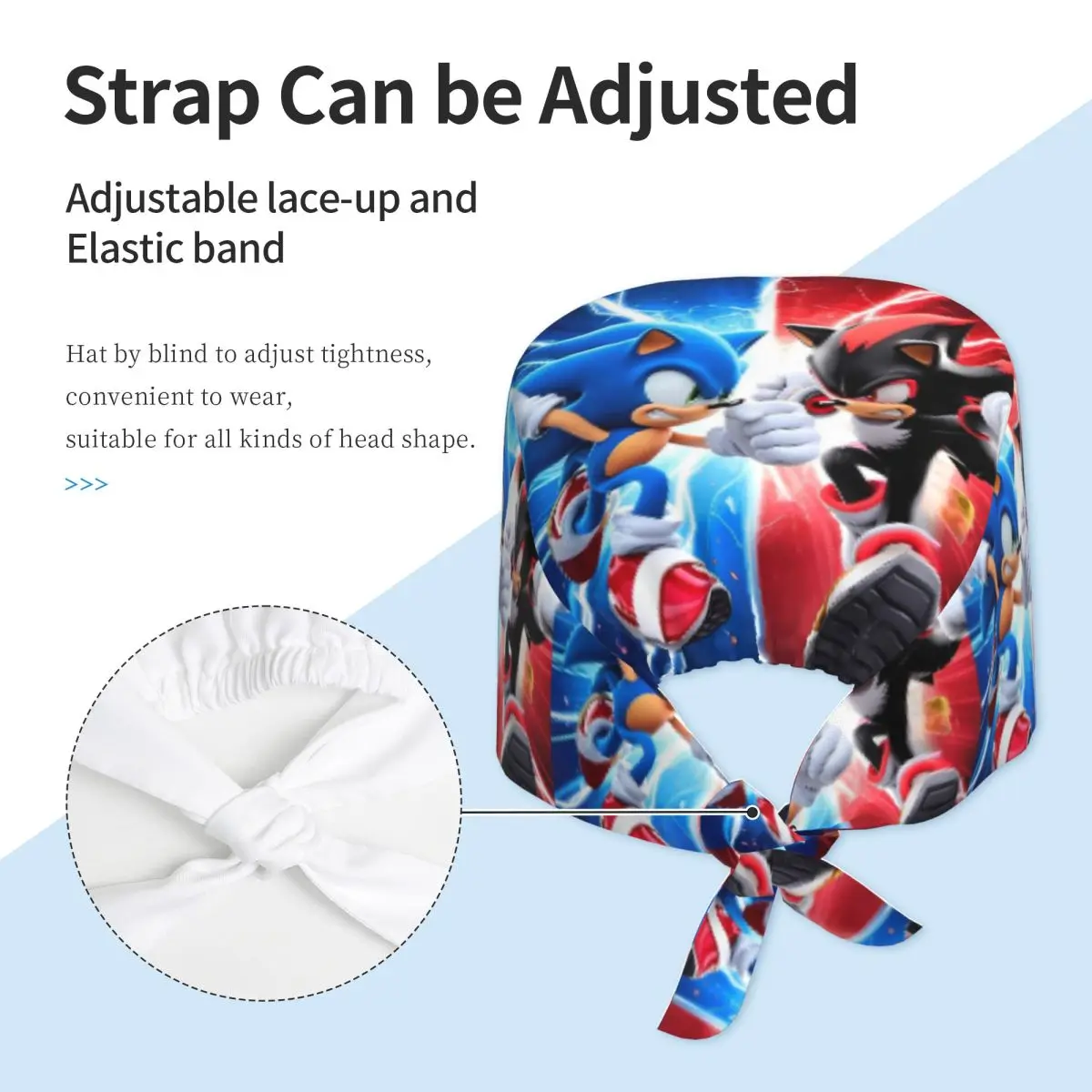 قبعة طبية أنيقة للجنسين من سونيس، قبعة ممرضة بتصميم H-Hedgehoged، قبعات عمل ناعمة ومريحة برباط خلفي للنساء