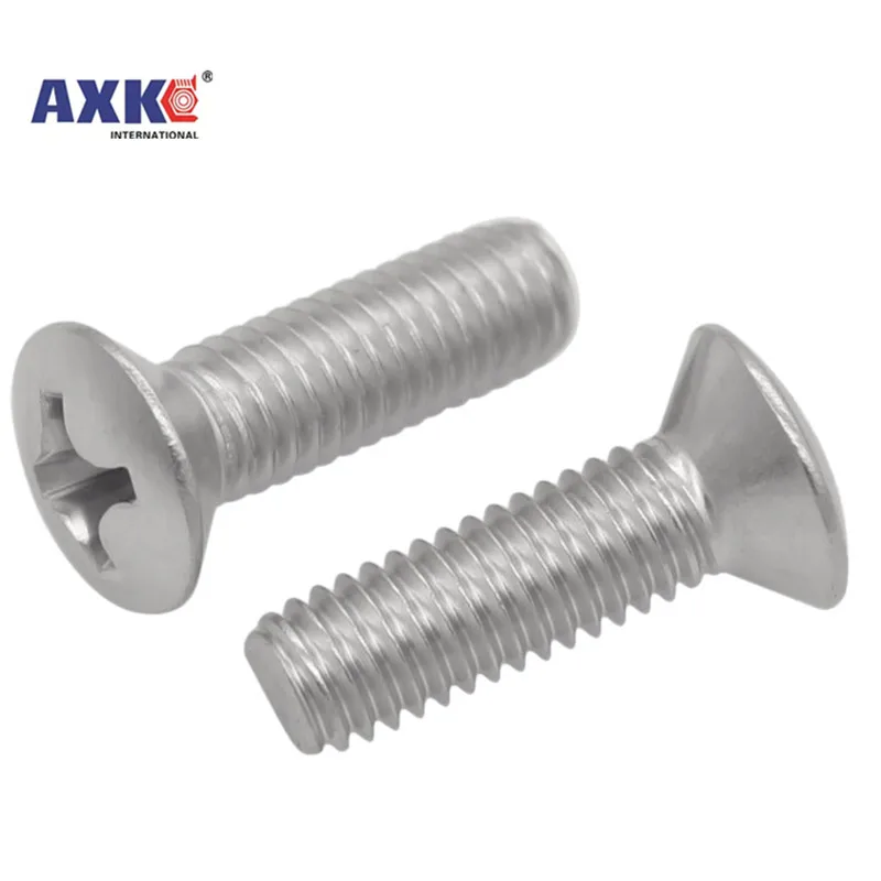 M2 M2.5 M3 M4 M5 M6 GB820 DIN966 A2-70 304 Stainless Steel Cross Recessed Phillips Raised Countersunk Head Half Oval Screw Bolt