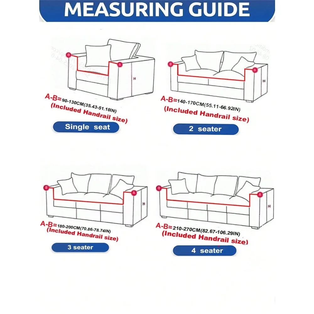 

1 шт. эластичный чехол для дивана с рисунком в виде листьев - можно стирать в машине, нескользящий, подходит для гостиной, подходит для диванов от одного до четырех мест.