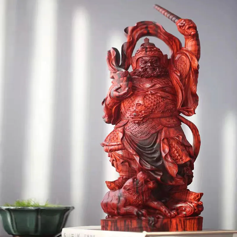 Small leaf red sandalwood ornament, hand-carved mahogany characteristic ornament