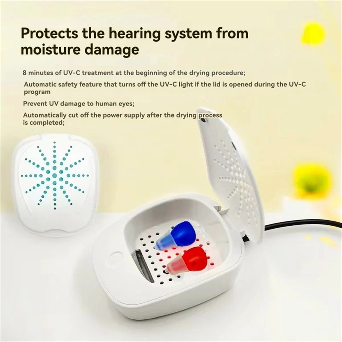 NEW Dedicated Electronic Dryer for Hearing Aid Accessories Used for Drying, Dehumidifying, and Maintaining Hearing Aids