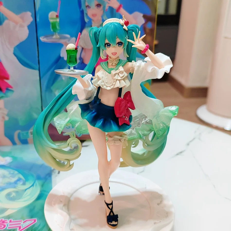 Nuevo Hatsune Miku figura de Anime juguetes figura creativa SweetSweets MIKU Kawaii dibujos animados PVC figura de acción modelo muñecas regalo de cumpleaños