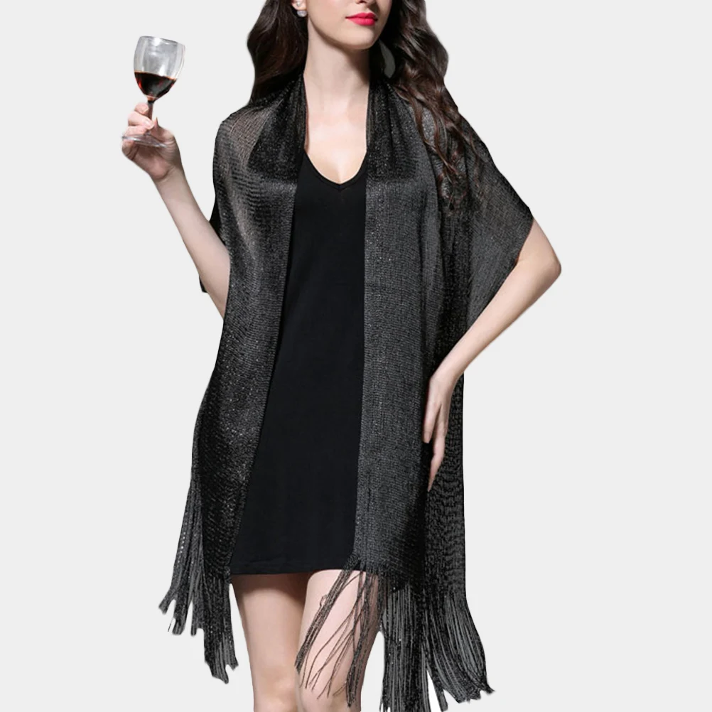

Evening Shawl Scarf Party Wraps Sun Protection Lightweight Skin Friendly Tassel Fashion Accessories For Women Dresses