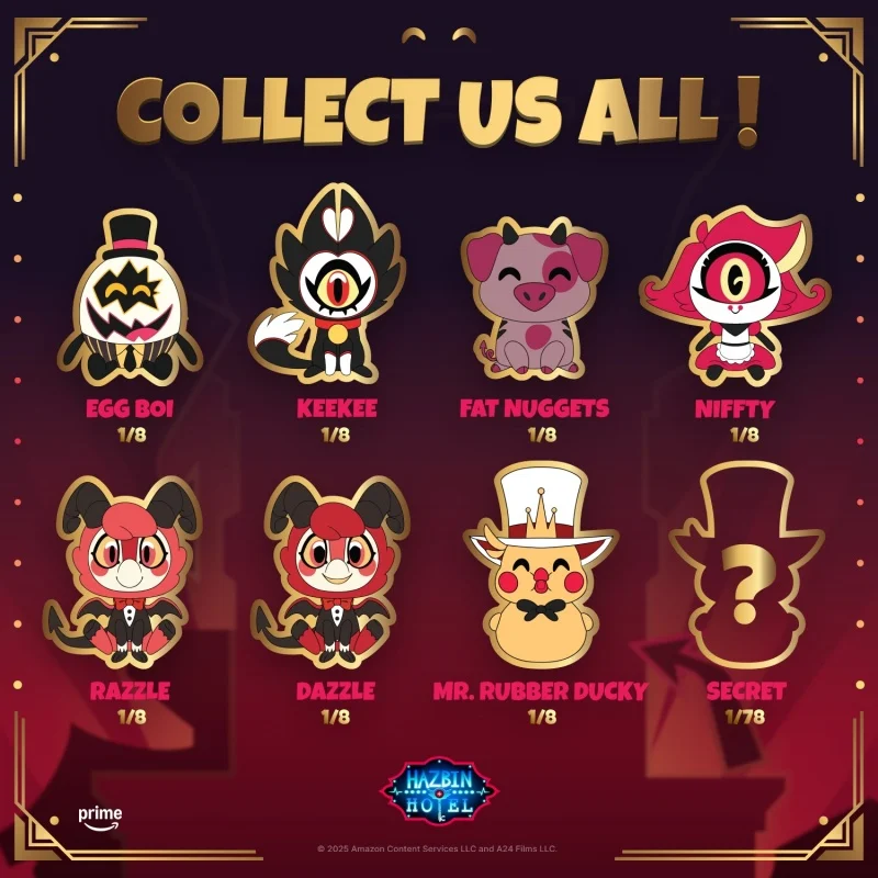 

Youtooz Hazbin Hotel Little Ones Plush Blind Box Set — Mystery Коллекционные куклы с KeeKee AngelDust Alastor Nifty Boiz