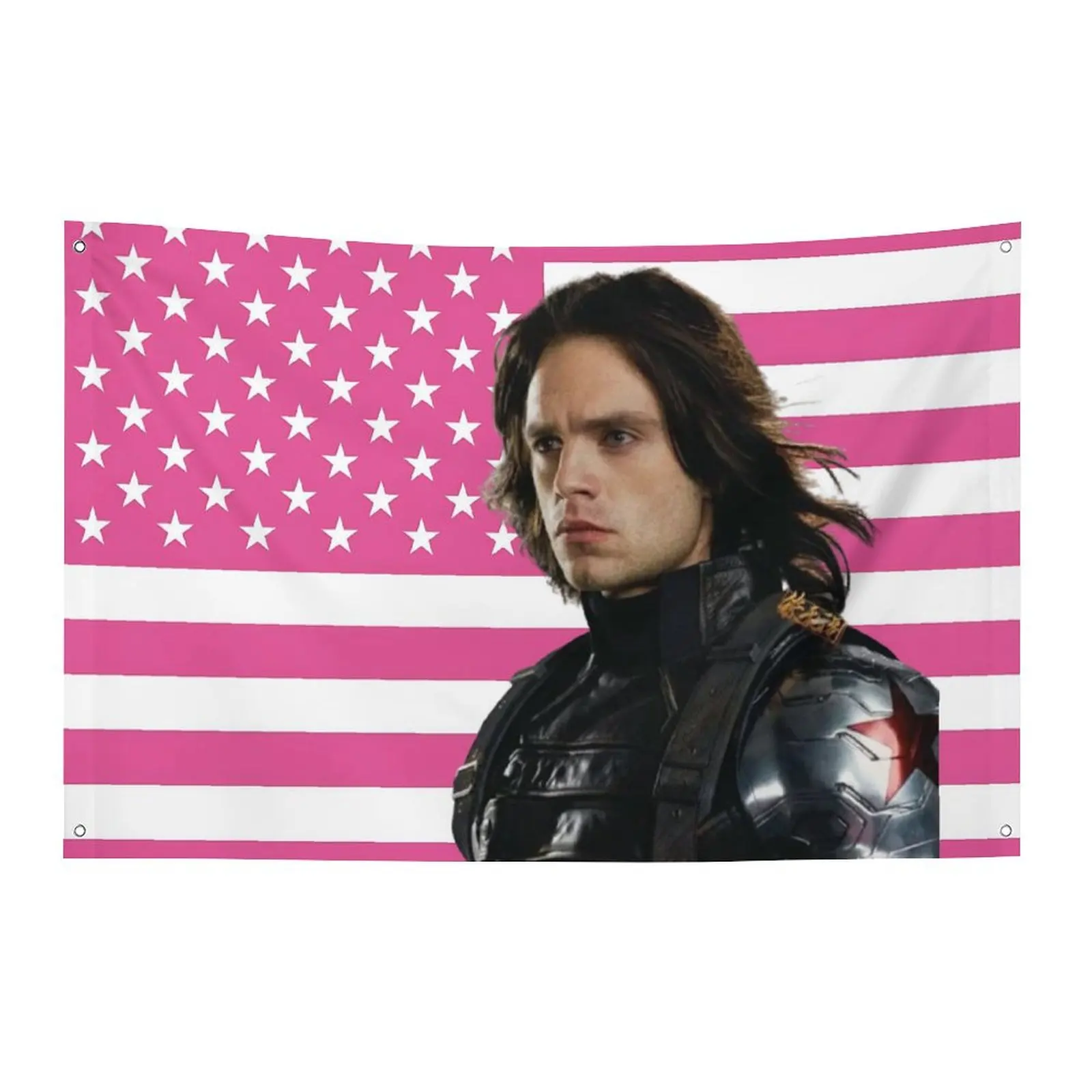 3x5FT Sebastian Stan Lustige Flaggen für Schlafzimmer, Heimdekorationsartikel, individuelle Flagge an der Wand, Outdoor-Dekoration, Zimmer, Y2k, personalisierbar