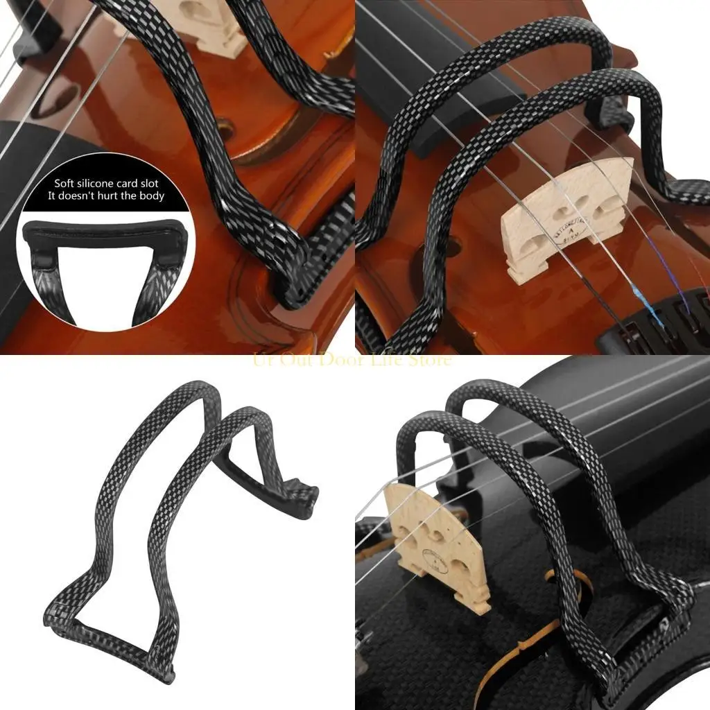 

77UF Black Resin Violin Training Exercise Violin Bow Straighten Collimator Guide Tool