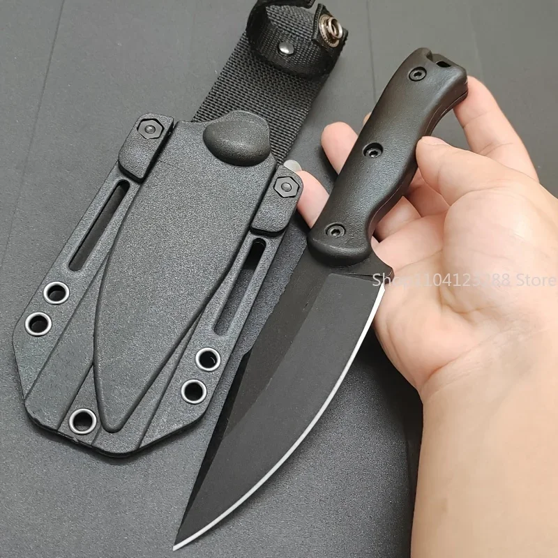 

BK18 Straight Knife D2 Blade Nylon Corrugated Fiber Handle High Hardness Wilderness Portable Knife Tactics Straight Knife