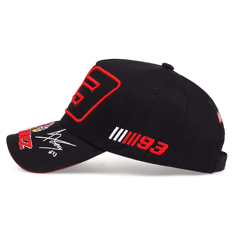 20204 New Digital 93 Ant Marquez Racing Pattern Embroidered Men\'s Curved Hip Hop Outdoor Sunshade Baseball Hat