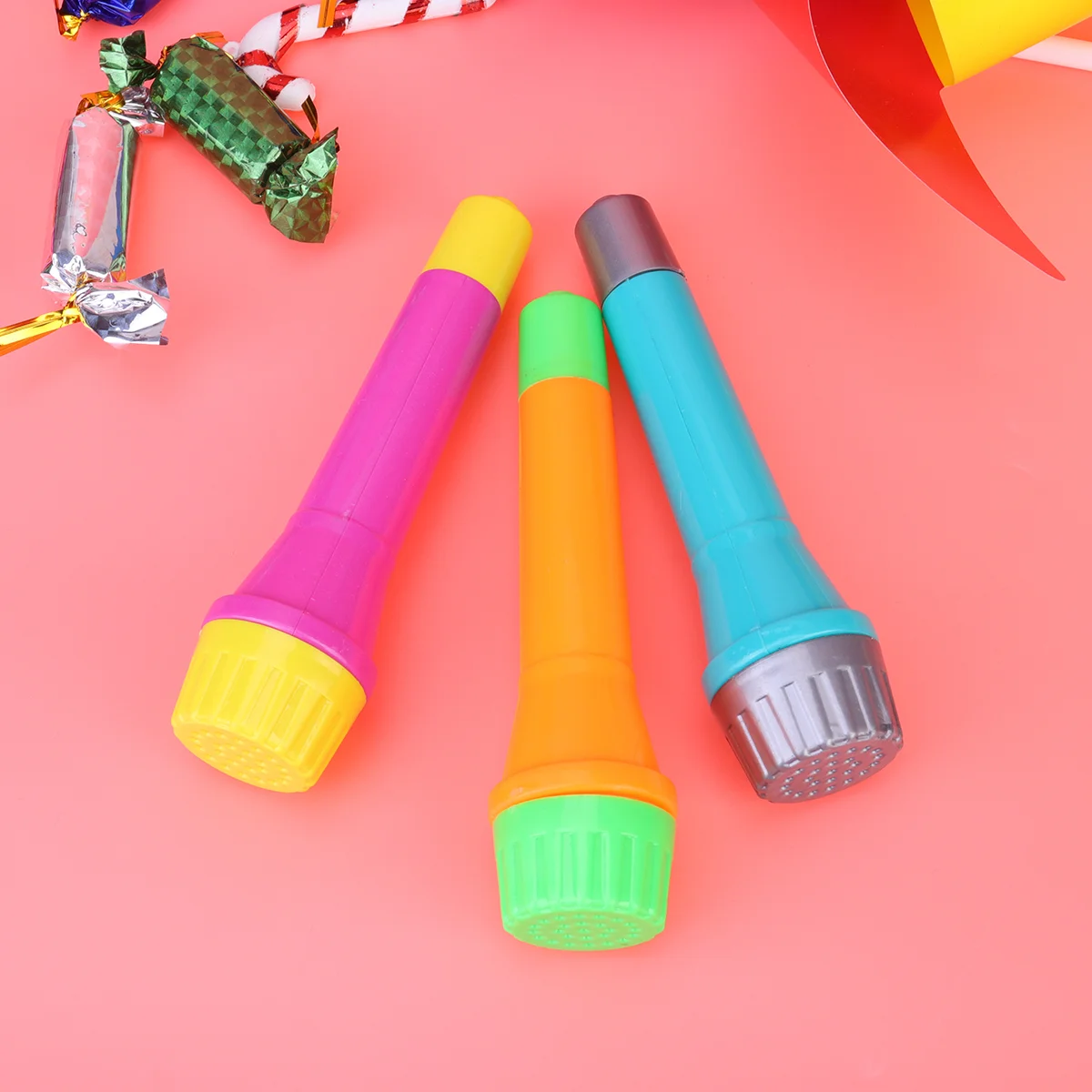 8 Pcs Microphone Pretend Toy Party Performance Musical Toddler Kids Favors Gift