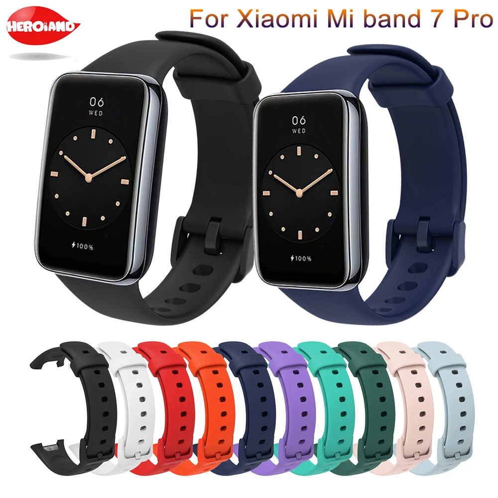 

Bracelet Silicone Watchband For Xiaomi Mi Band 7 Pro Strap Smartwatch Band For MiBand 7 Pro Wriststrap Belt Accessories + Case