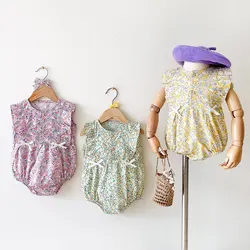 Sanlutoz – joli body à fleurs pour petites filles, vêtements d'été sans manches pour petites filles