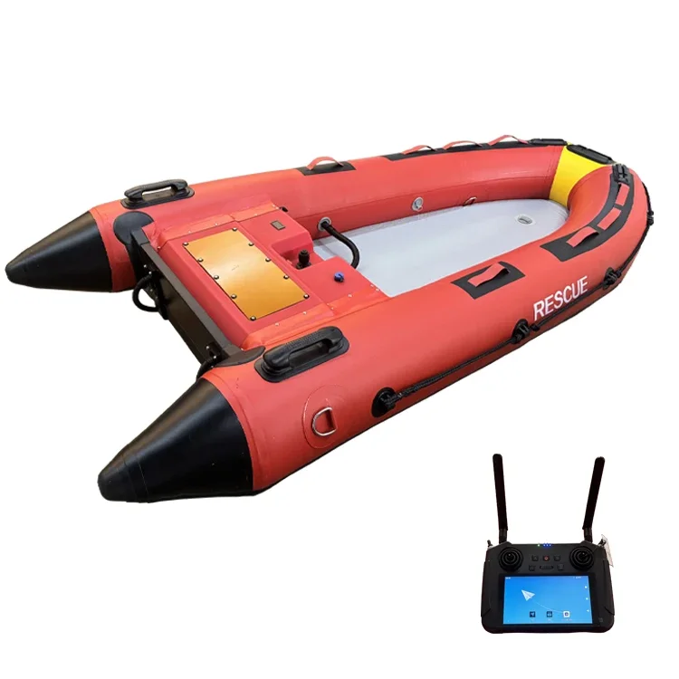 Lithium Battery Boat 2.2m 7.2ft Self-Inflating Fishing Kayak for 2 People PVC Hull Material