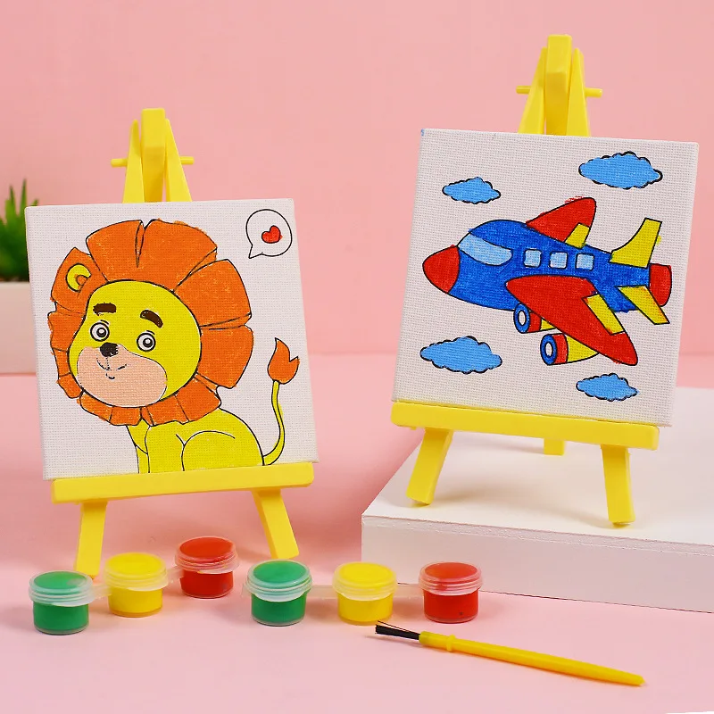 Cartoon DIY Drawing Board Children's Coloring Graffiti Painting Kindergarten Painting Stand