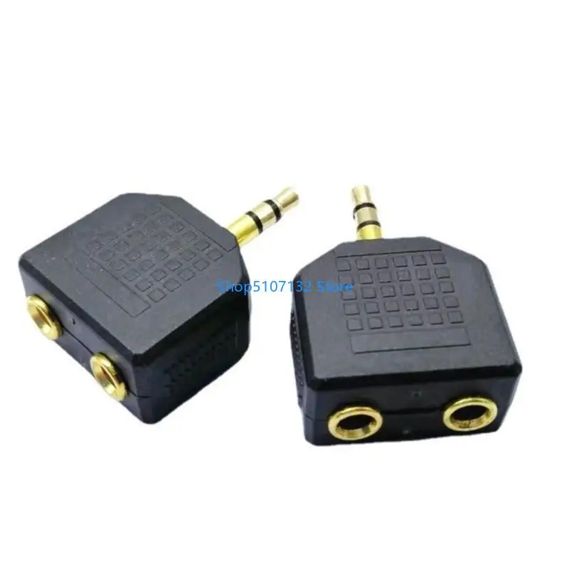 87HD High Fidelitys 3.5mm Splitter Cable with Gold Plateds Connectors for Sound Sharing