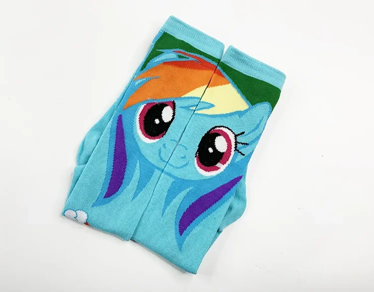My Little Pony Socks Women Anime High Quality Fashion Sports Funny Sweet Knee Length Cotton Long Socks Girls Birthday Gift