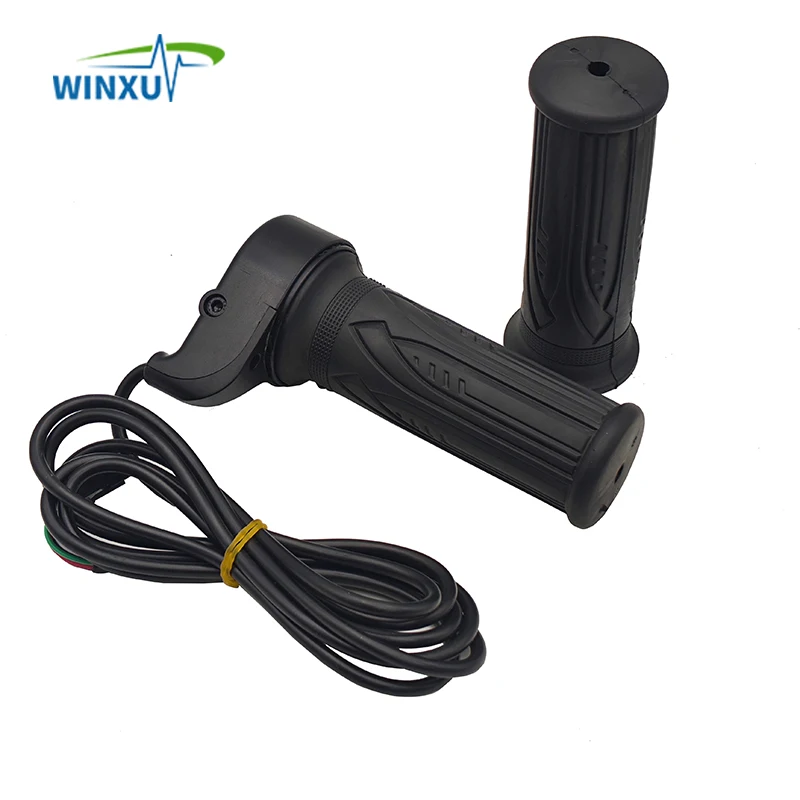 Electric Bicycle Twist Throttle Hall Sensor Universal Handlebar Accelerator 3 pin speed regulator 1.5m for Scooter Ebike E-bike