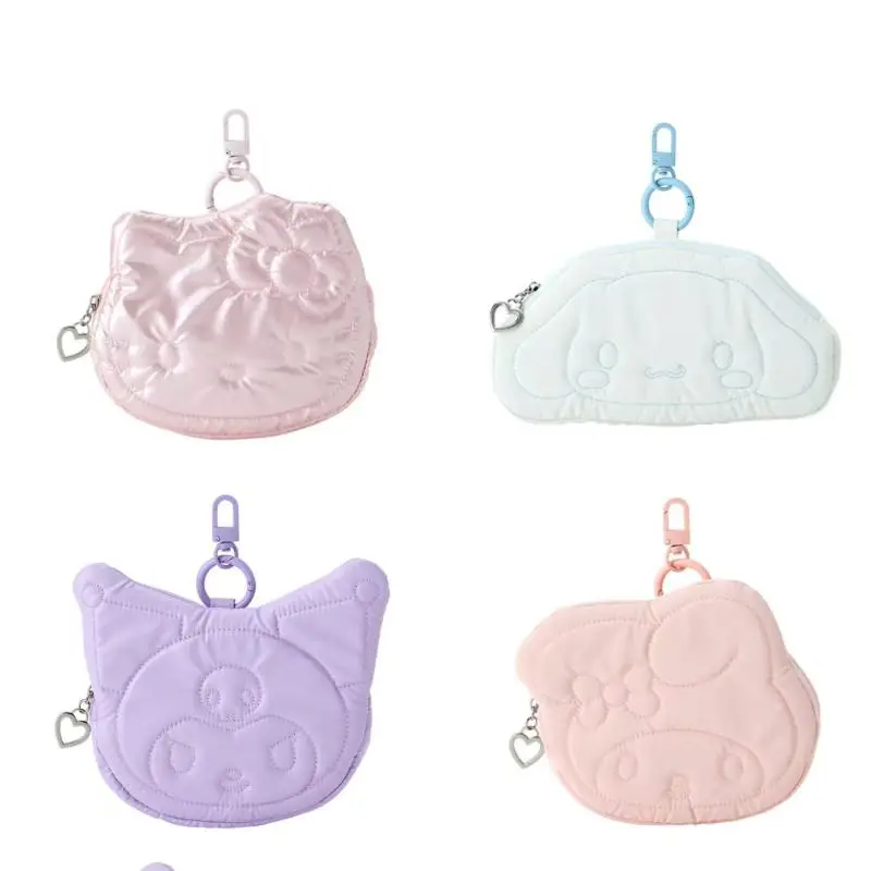 

Милый мультяшный кошелек Sanrios Hello Kittys My Melody Kuromi, милая косметичка, модный праздничный подарок, красивая сумка для хранения