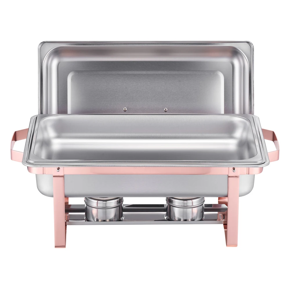 

Rectangular hot pot buffet set with full-size stainless steel pot cast iron pan cooking pot non stick stainless steel frying pan