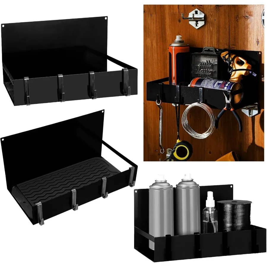 

3 Pack Magnet Garage Organizer Magnetic Spice Rack for Refrigerator 20 lb Capacity Shelf Hanging Heavy Duty Magnetic Fridge Sid
