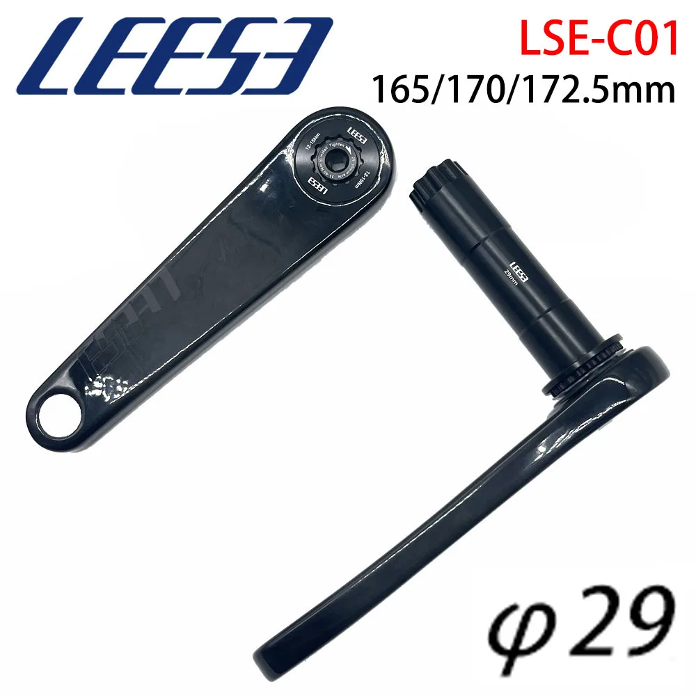 LEESE LSE-C01 ,Carbon Fibre Crank Ultra Light Road GRAVEL Bike Bicycle Crank Arm For Shimano Direct Mount Chainring Cranks XXE