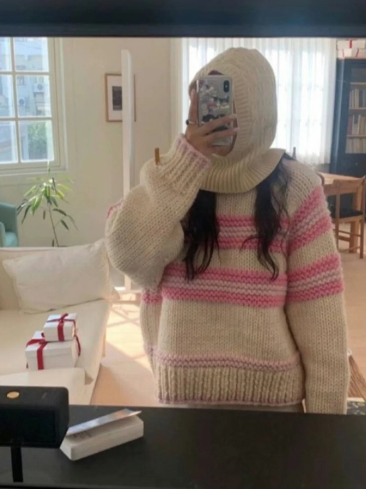 Pull en tricot doux et confortable pour femme, haut rond en fil Thi, chaud, décontracté, pour les déplacements, coupe ample, Long, Sve