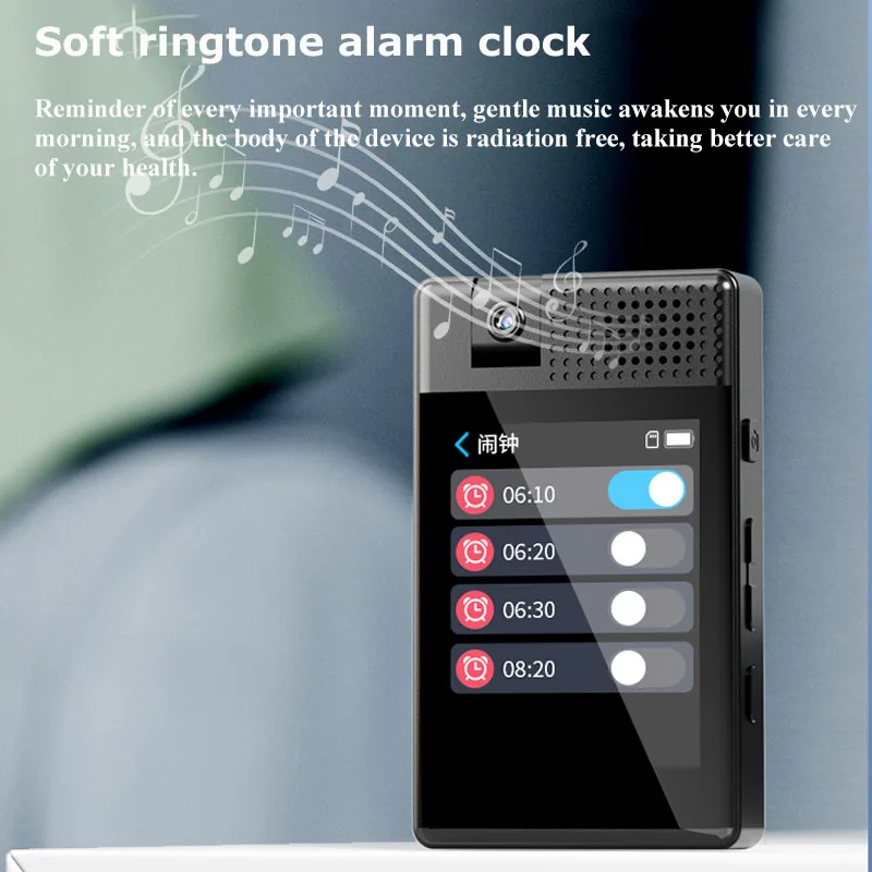 Imagem -05 - Mini Hifi Lossless Mp3 Player Full Touch Screen Foto Mp4 Walkman Gravador hd Vídeo Ebook Alarme Relógio 25