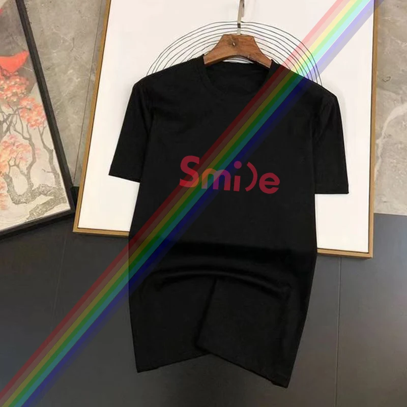 2025 Luxury Brand T-shirt For Men's/Women's Short Sleeved Tops Solid Color Fashion Casual Graphic Letter Print Tshirt Clothes image 2