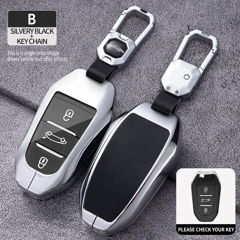 Car Key Case Cover For Citroen C2 C3 C4 C5 C6 Xsara Berlingo For Peugeot 207 307 308 407 607 807 Protector Fob