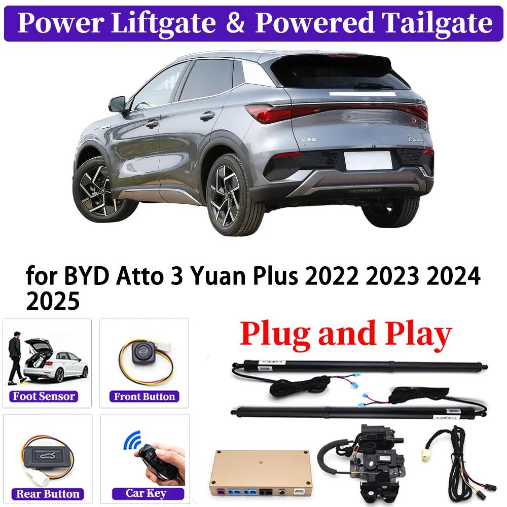 ل BYD Atto 3 Yuan Plus 2022 2023 2024 2025 OEM ترقية مجموعة الباب الخلفي الكهربائي الأوتوماتيكي للسيارة نظام الباب الخلفي الذكي للسيارات #1
